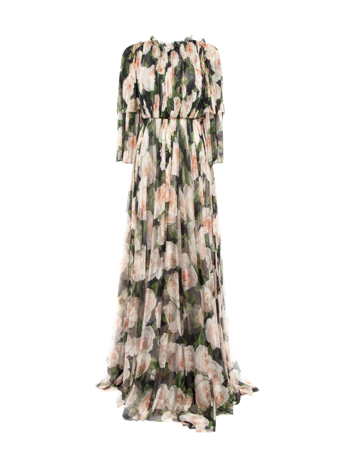 Dolce & Gabbana, Floral Silk Belted Maxi Dress
