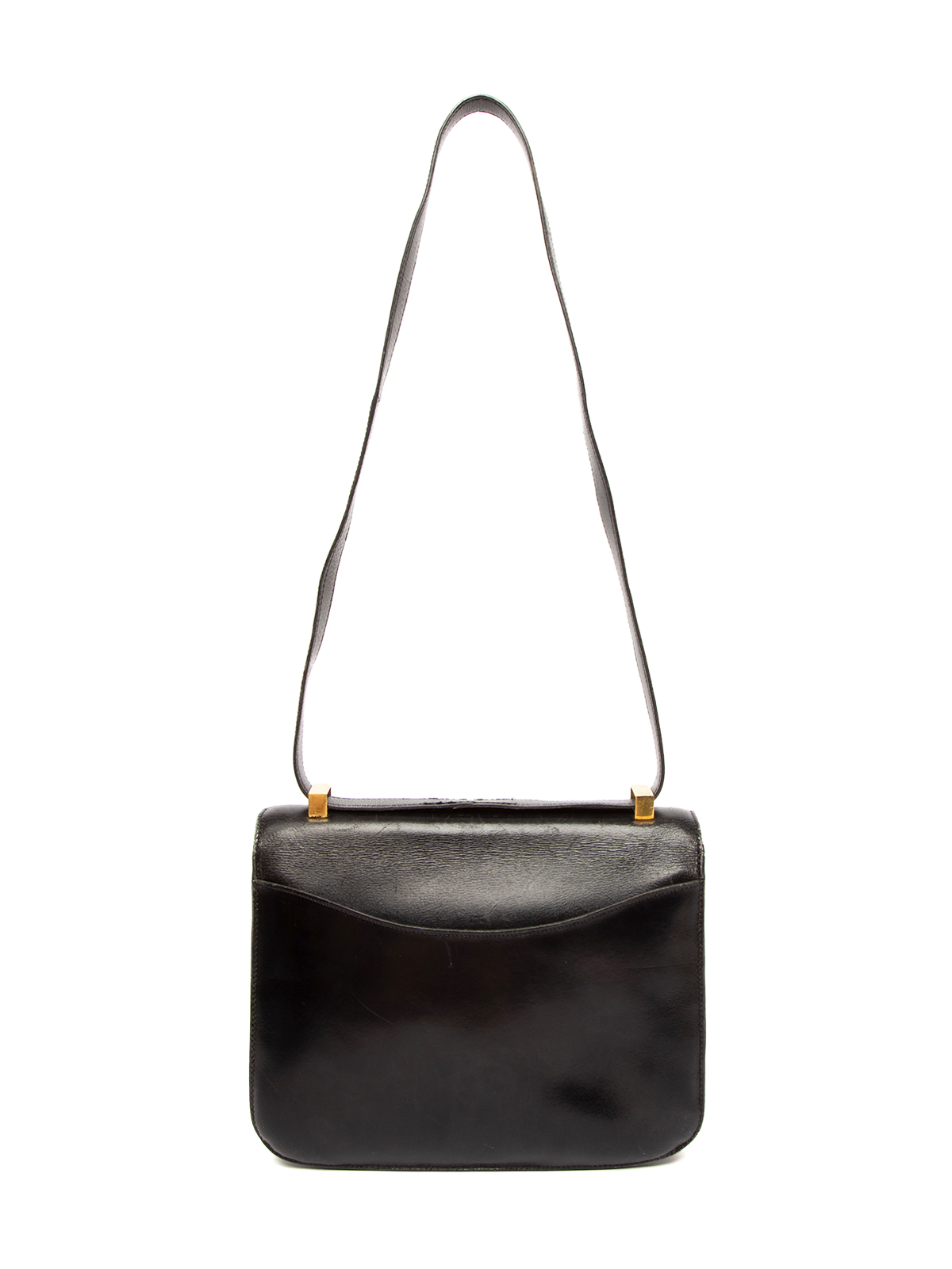 Hermes Black Box Leather Constance 24 Bag at 1stDibs