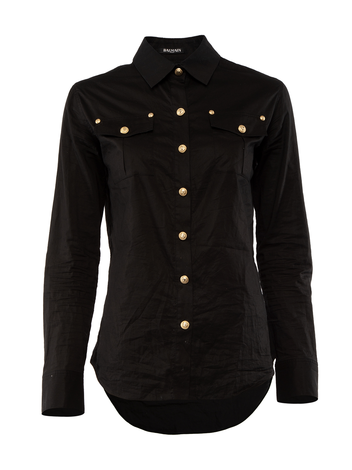 Balmain Black Cotton Shirt