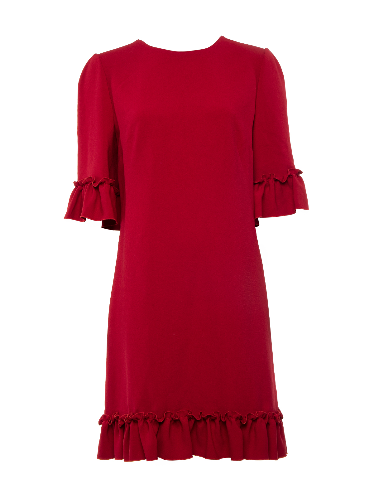 Dolce & Gabbana Ruffle-Trim Mini Dress