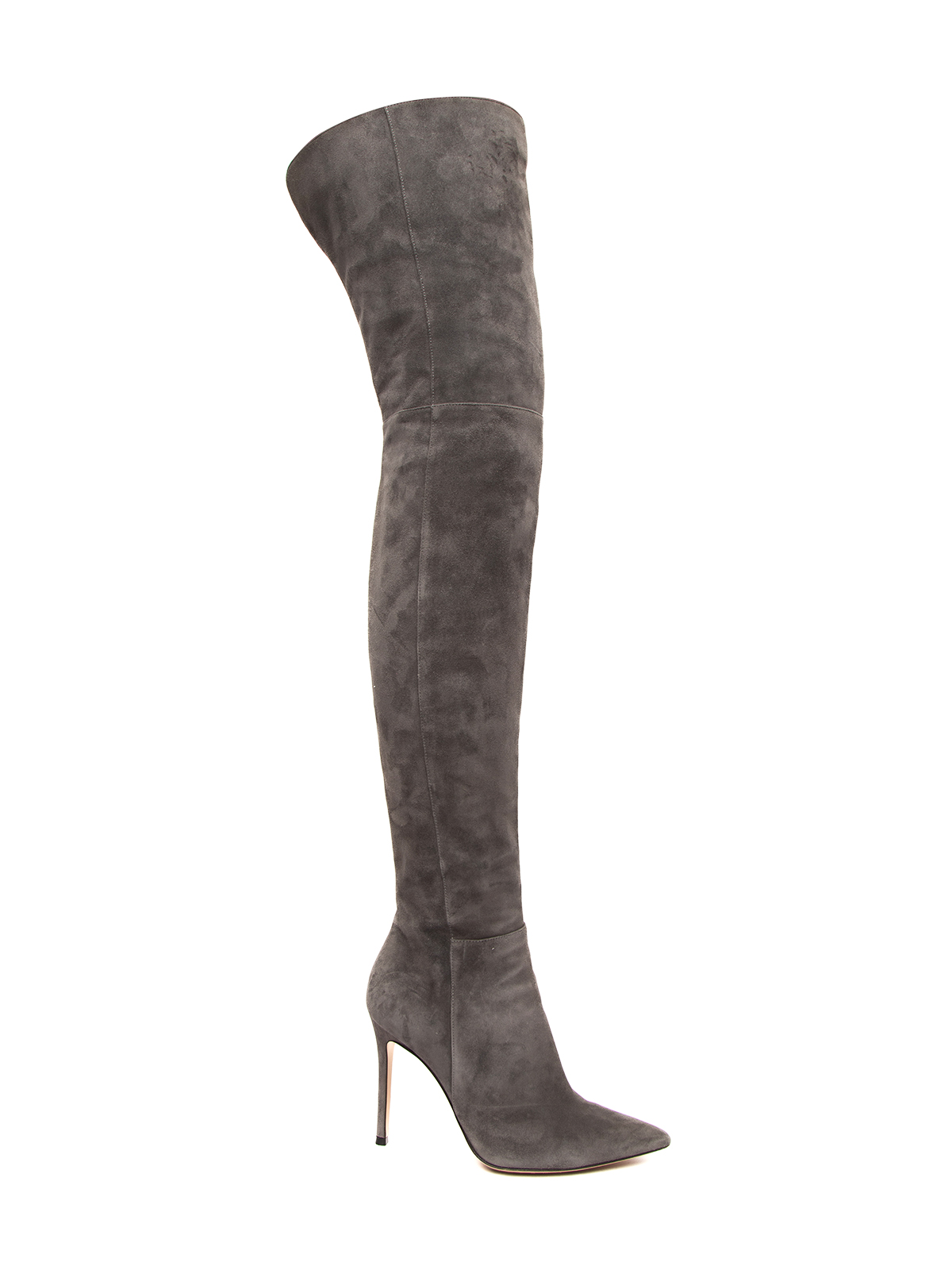Gianvito Rossi Suede Thigh High Boots