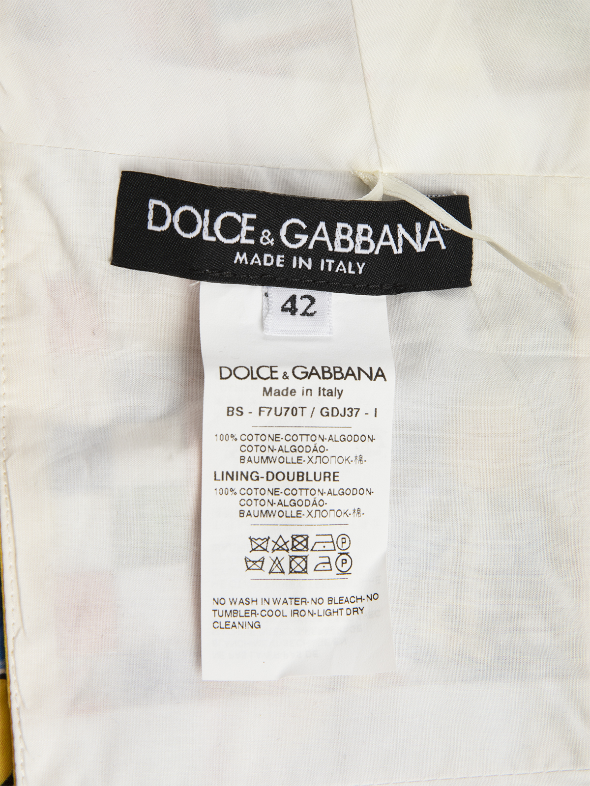 Dolce & Gabbana Majolica print crop top