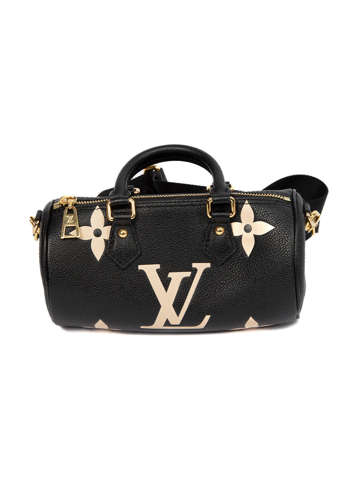 Louis Vuitton Bi-Color Black/Beige Monogram Empreinte Leather Papillon BB  Bag - Yoogi's Closet