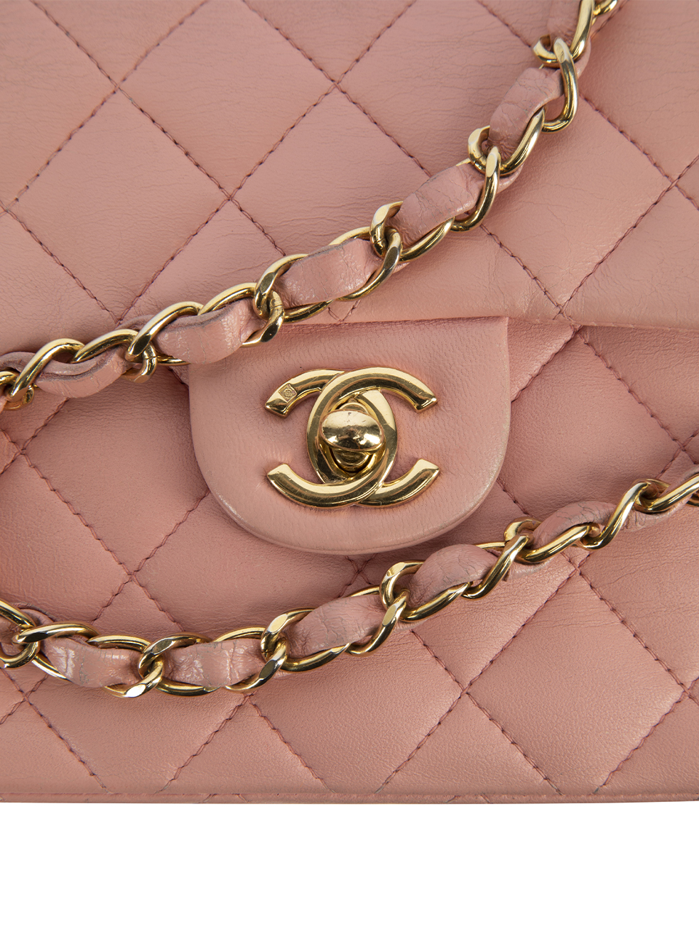 RARE🌸 CHANEL Small Rose Pink Business Affinity Flap Bag Quilted Caviar  Gold HW