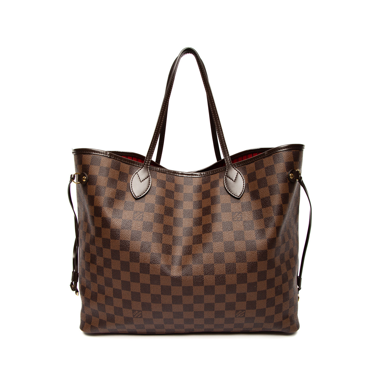 LOUIS VUITTON Neverfull MM Damier Ebene Tote Bag Brown- 15% OFF