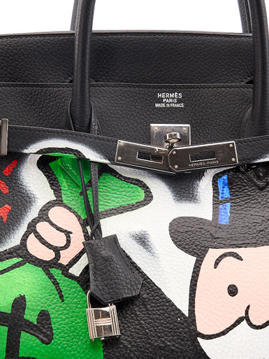 Hermès Alec Monopoly Black Togo Leather Birkin 40