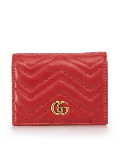 GUCCI Marmont GG Matelasse Leather Zip Around Wallet Pink - 15% OFF