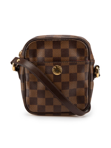 Louis Vuitton Crossbody Rift Damier Ebene Brown in Canvas with