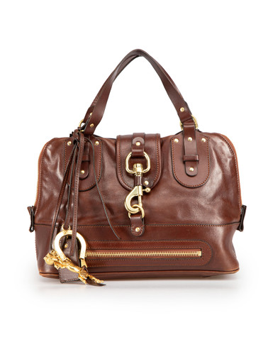 Chloé - Authenticated Faye Handbag - Leather Brown Plain for Women, Very Good Condition
