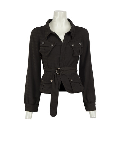 Louis Feraud Vintage Cream Wool Skirt & Double Breasted Jacket Suit