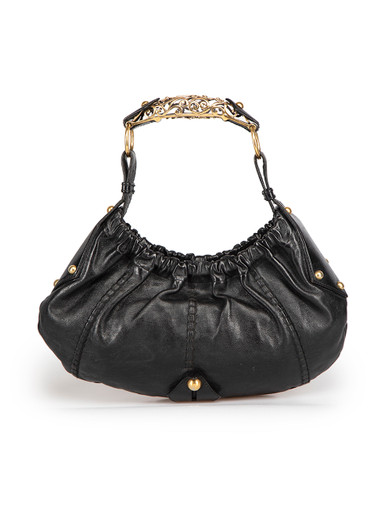 Iconic Tom Ford for Yves Saint Laurent Mombasa Black Embellished Leather Bag