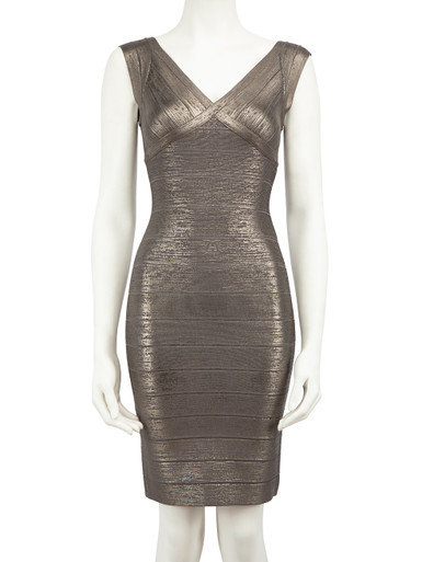 Metallic Bandage Gown by Hervé Léger for $145