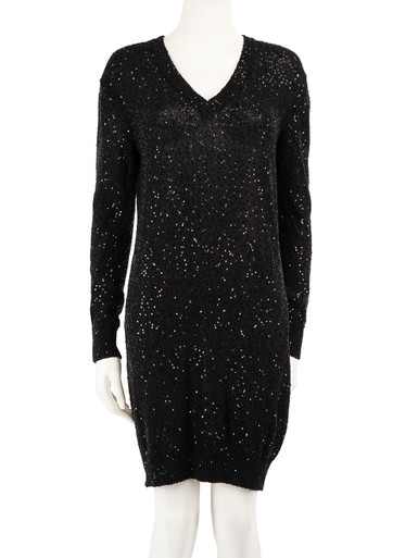 Womens Stella McCartney black Knitted Mini Dress