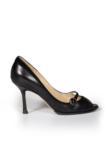 Jimmy Choo Black Suede Lucy Ankle Strap Pointed Toe D'orsay Pumps Size 36 Jimmy  Choo | TLC