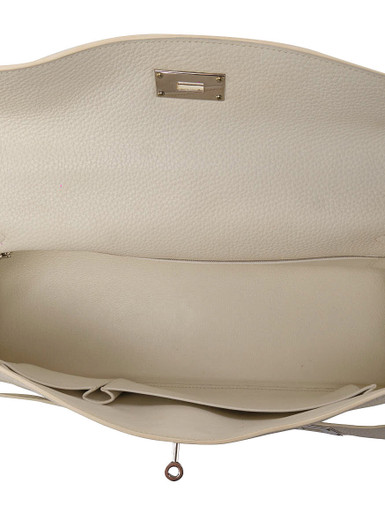 Women Hermès Clemence JPG Shoulder Kelly - White