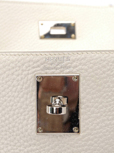 Women Hermès Clemence JPG Shoulder Kelly - White