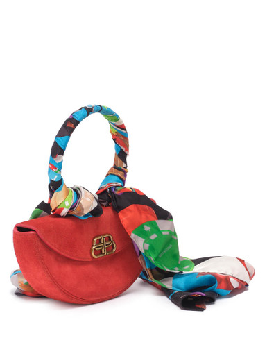 Women Balenciaga Opera Clutch - Red