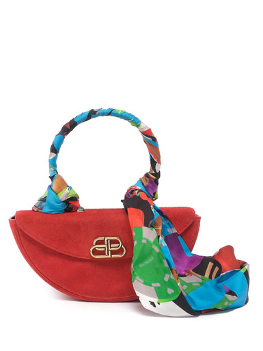 Women Balenciaga Opera Clutch - Red