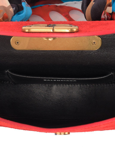 Women Balenciaga Opera Clutch - Red