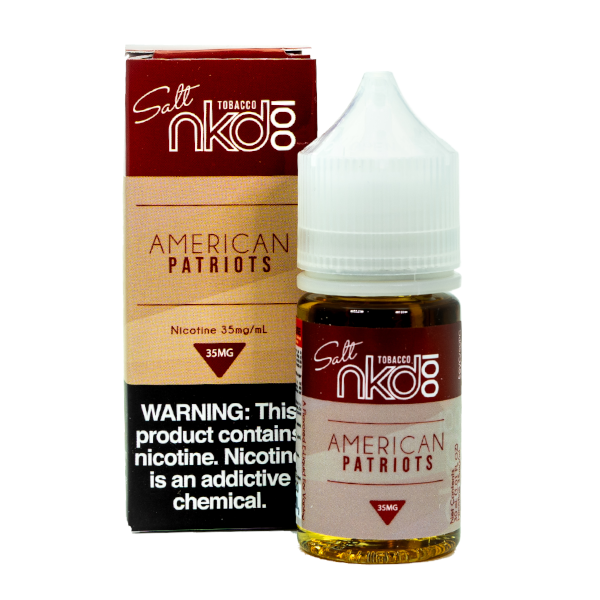 Patriot Vape Juice Near Me American Patriots - Naked Synthetic Salts - 30mL  Nkd 100 Salt Tobacco - American Patriots 30ml 1