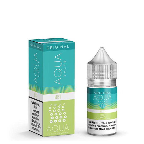 Rush Vape Juice Drops Menthol By Aqua Tobacco-Free Salts E Nicotine Nicotine