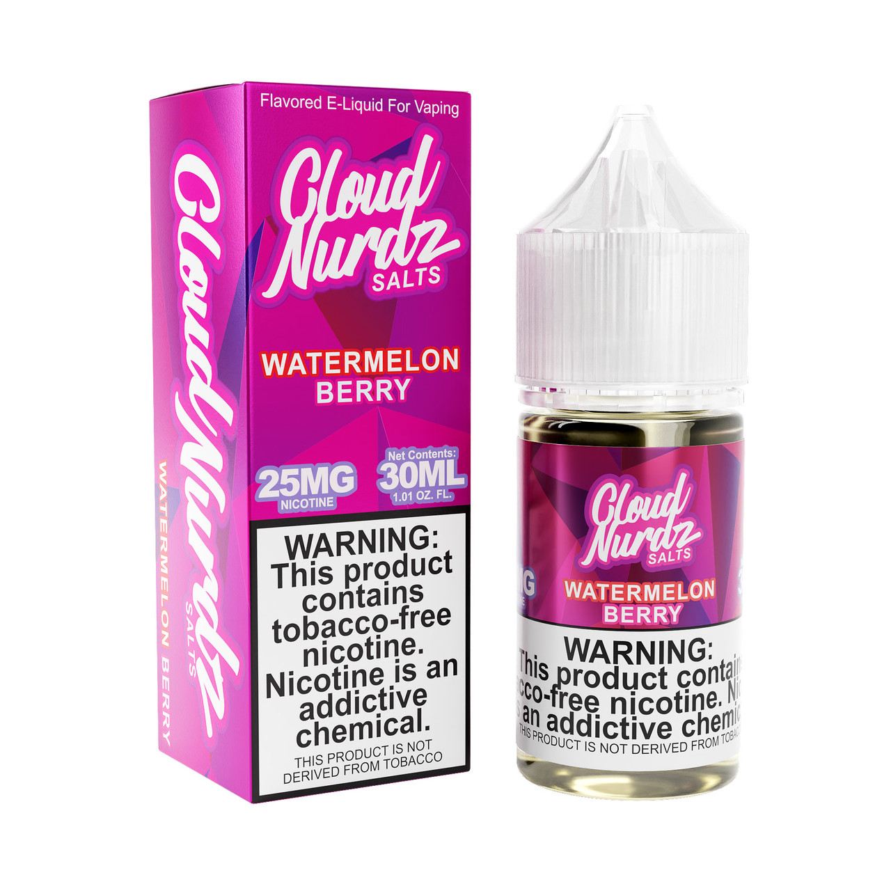 Nurdz TF-Nic Salt Watermelon Berry ICED TFN Salts 30ml (sku: ONT023139) | Vape  Juice Depot