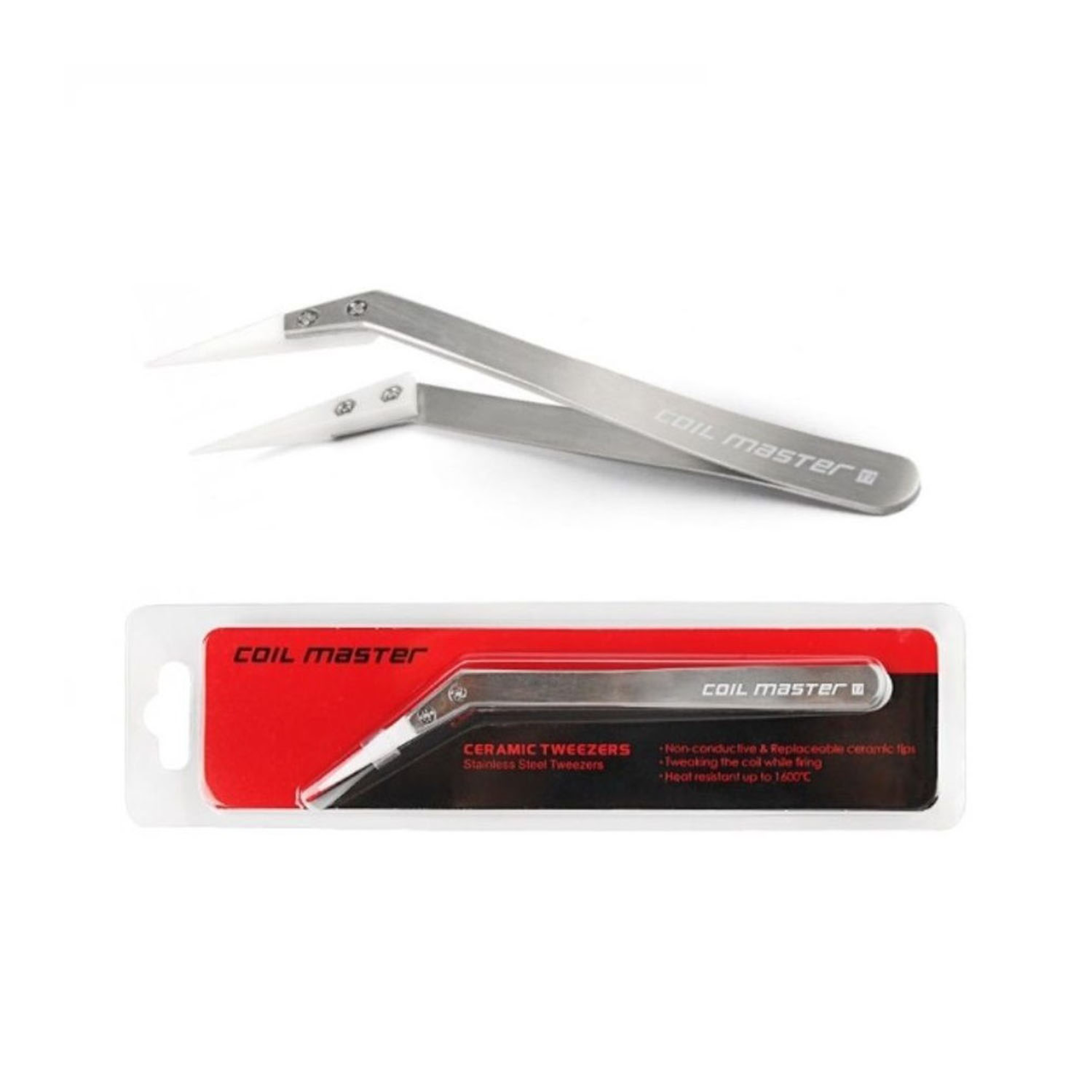 Coil Master Ceramic Tweezers (Bent) - Coil Master