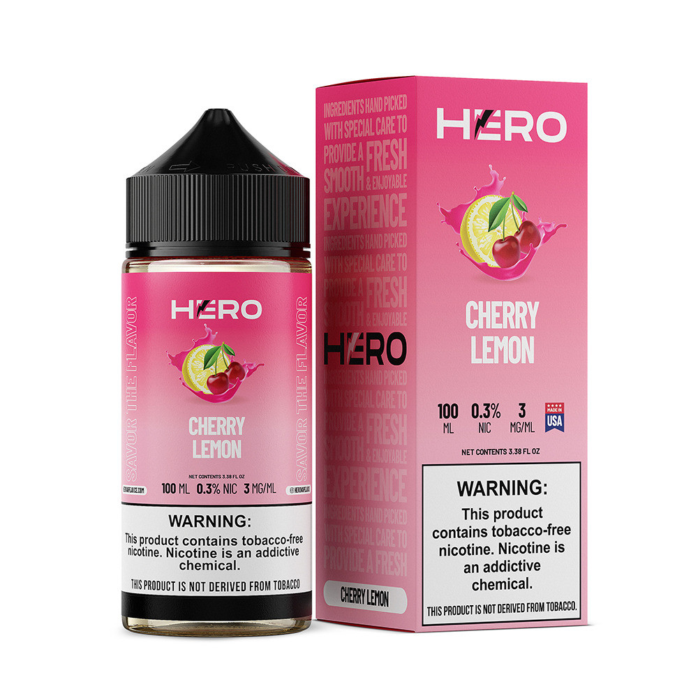 Cherry Lemon by Hero E-Liquid 100mL (Freebase) | Vapor Empire