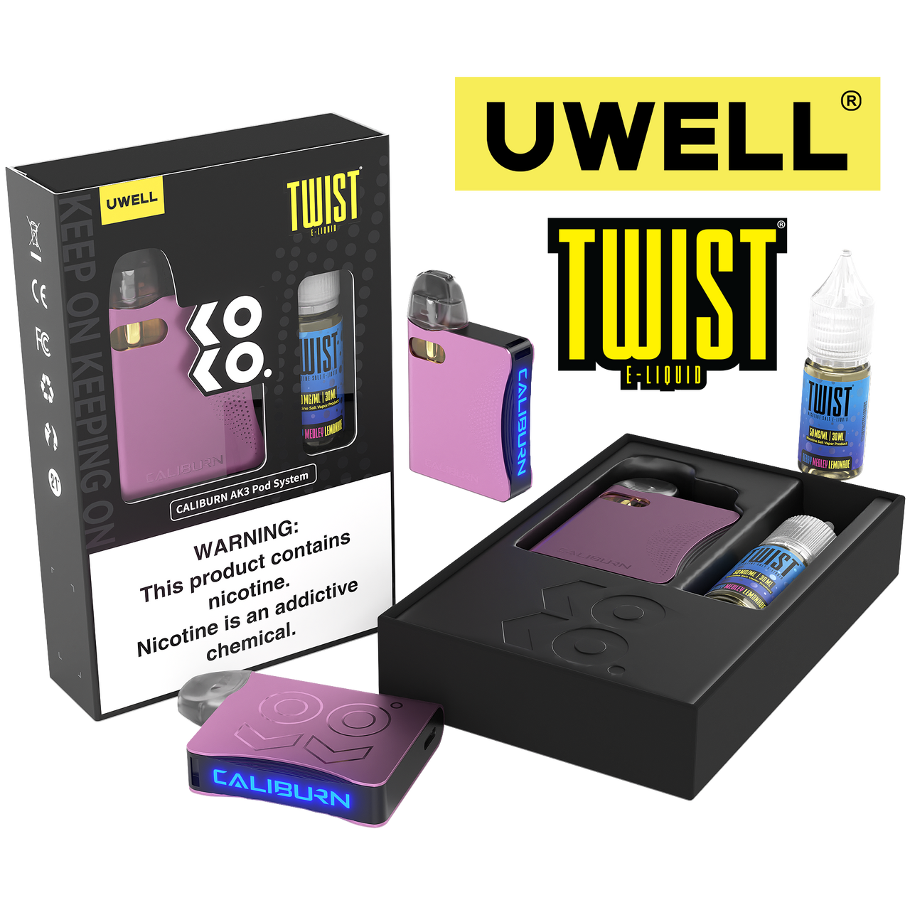 Caliburn A3 Uwell UWELL Device Salt Nic Juice Coil - Uwell - Caliburn  A3/AK3