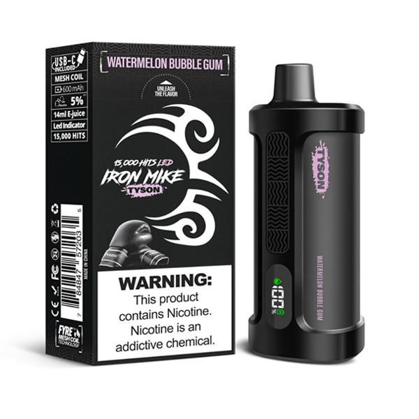 Mike Tyson Disposable Vapes Cool Mint Tyson 2.0 Iron Mike 15,000 Puff Disposable  Vape