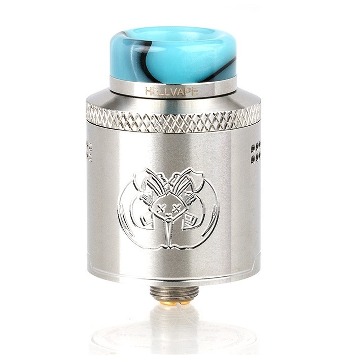 Jual RDA Drop Dead V2 Bloody Mess 24MM Dual Coil By Hellvape | Indonesia