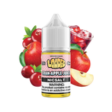 Cran-Apple Juice by Loaded Nic Salt 30ml bottle with background