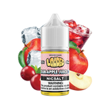 Cran-Apple Juice Iced by Loaded Nic Salt 30ml bottle with background