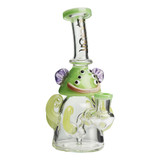 Lookah 8” Mini Cute Six Eyes Clown Octopus Dab Rig (WPC1213) green