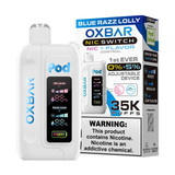 Oxbar Nic-Switch Pod Juice Edition Disposable Collab Set blue razz lolly with packaging