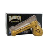 Death Row Records (Hand Pipe) 6" Full Metallic Etched Hammer gold with packaging