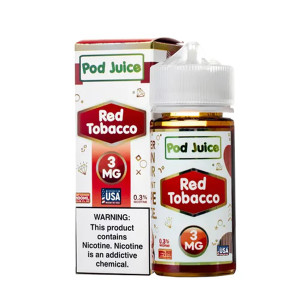 Red Tobacco Pod Juice 100mL with packaging