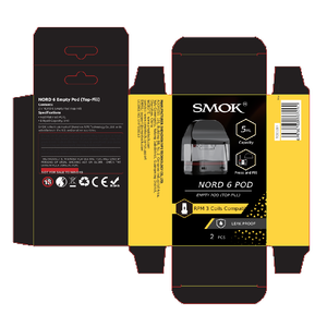 SMOK Nord 6 Replacement Pods(2-Pack) Top-Fill packaging