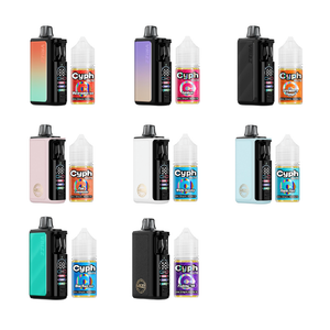 Voopoo Vrizz 2 + Cyph Salts 30mL Collab Set group photo