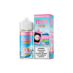 Hawaiian Pink Pod Juice x RAZ Punch Edt. 100mL with packaging