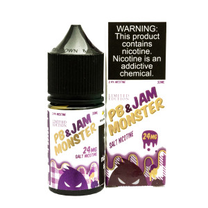 PB & Jam Grape by Jam Monster Salt Nicotine 30ml with Packaging