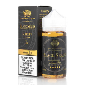 Apple Pie By Kilo Black E-Liquid with packaging