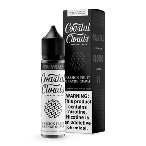 Passion Fruit Orange Guava By Coastal Clouds E-Liquid with packaging Passion Fruit Orange Guava By Coastal Clouds E-Liquid with packaging