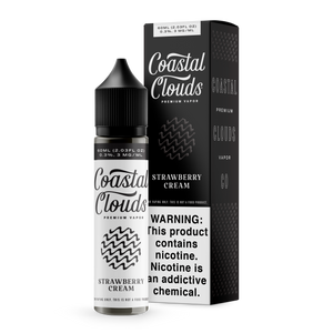 Strawberry Cream (The Voyage) By Coastal Clouds E-Liquid with packaging