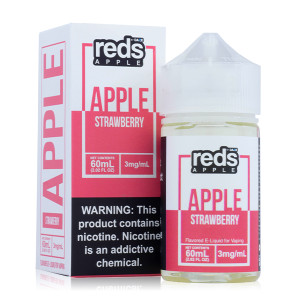 Reds Strawberry by 7 Daze E-Liquid with Packaging