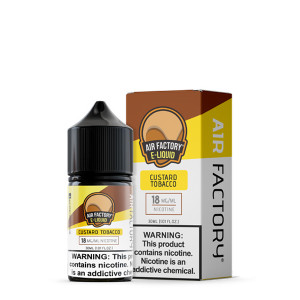 Custard Tobacco Air Factory Salts 30mL with Packaging Custard Tobacco Air Factory Salts 30mL with Packaging