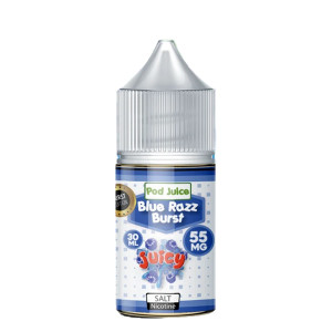 Blue Razz Burst Salt by POD JUICE E-Liquid 30ml Bottle Blue Razz Burst Salt by POD JUICE E-Liquid 30ml Bottle