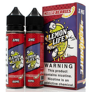 Mixed Berries Lemonade by Lemon Life E-Liquid with packaging