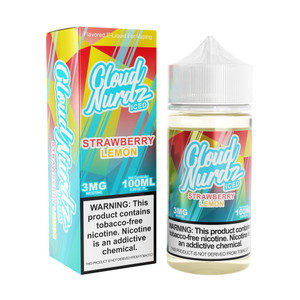 Strawberry Lemon Iced Cloud Nurdz  TFN 100mL with packaging