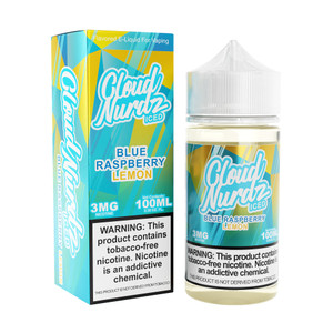 Blue Raspberry Lemon Iced Cloud Nurdz TFN 100mL with packaging Blue Raspberry Lemon Iced Cloud Nurdz TFN 100mL with packaging